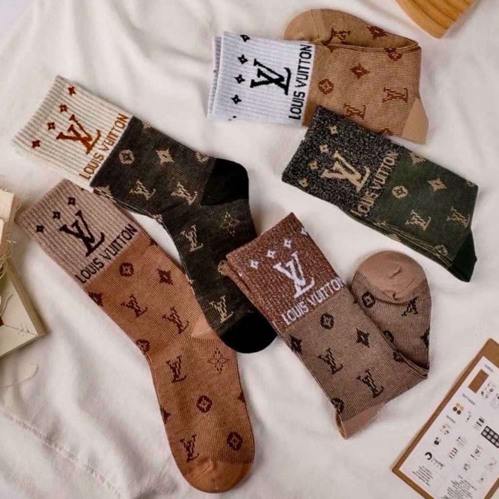 L V Men's Signature Crew Socks - Picture 8 of 14